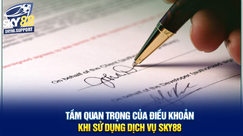 Tầm quan trọng của điều khoản khi sử dụng dịch vụ Sky88